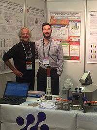 Erich Gnaiger and David Bishop at Research to Practice 2016 in Melbourne